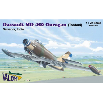 DASSAULT MD 450   OURAGAN ("TOOFANI")  India / El Salvador   1951 / 1954